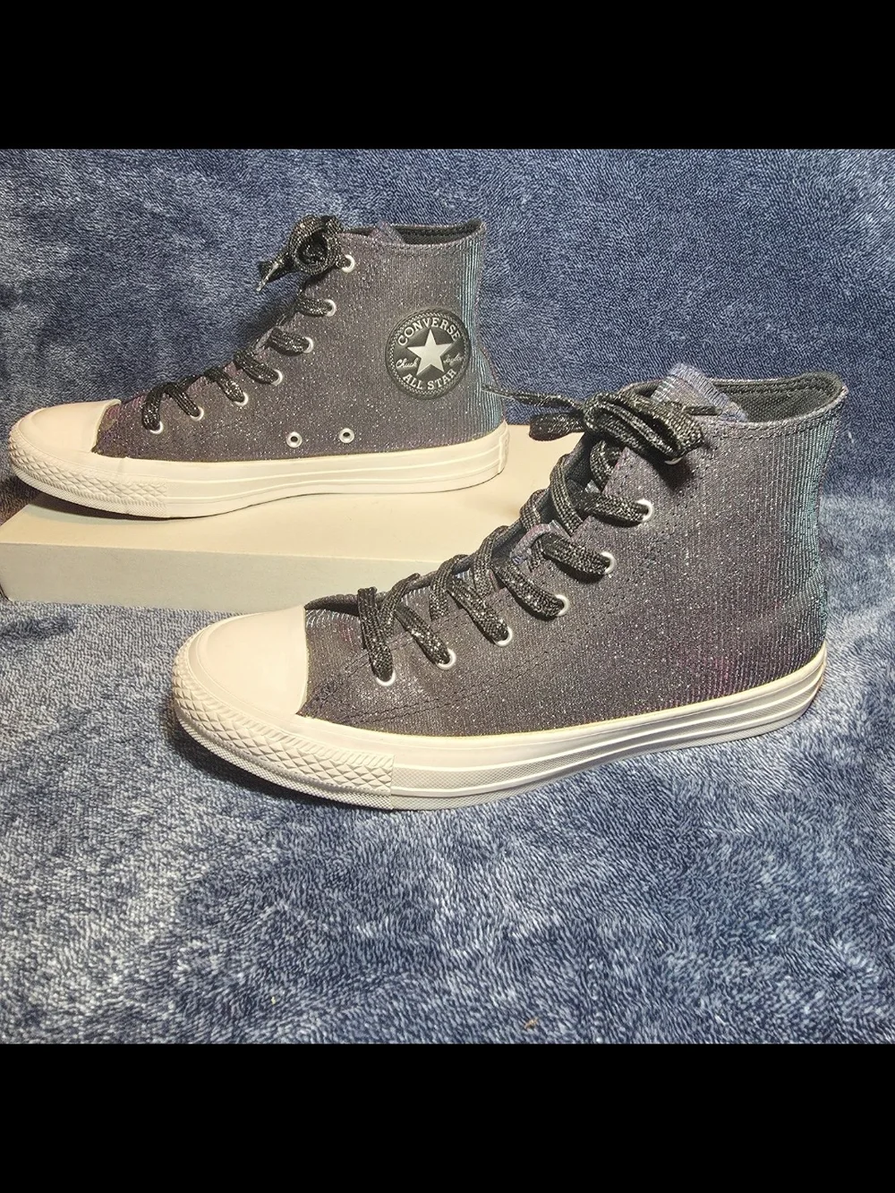 Converse Women's Chuck Taylor All Star Starware High "Laser Black" - Picture 2 of 7